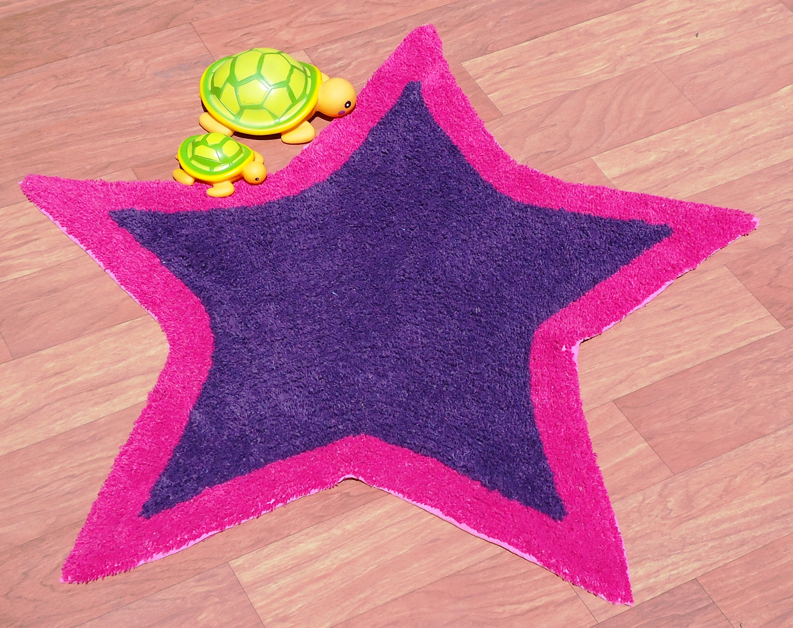Multicolor Kids Heart Shape Bath Mats