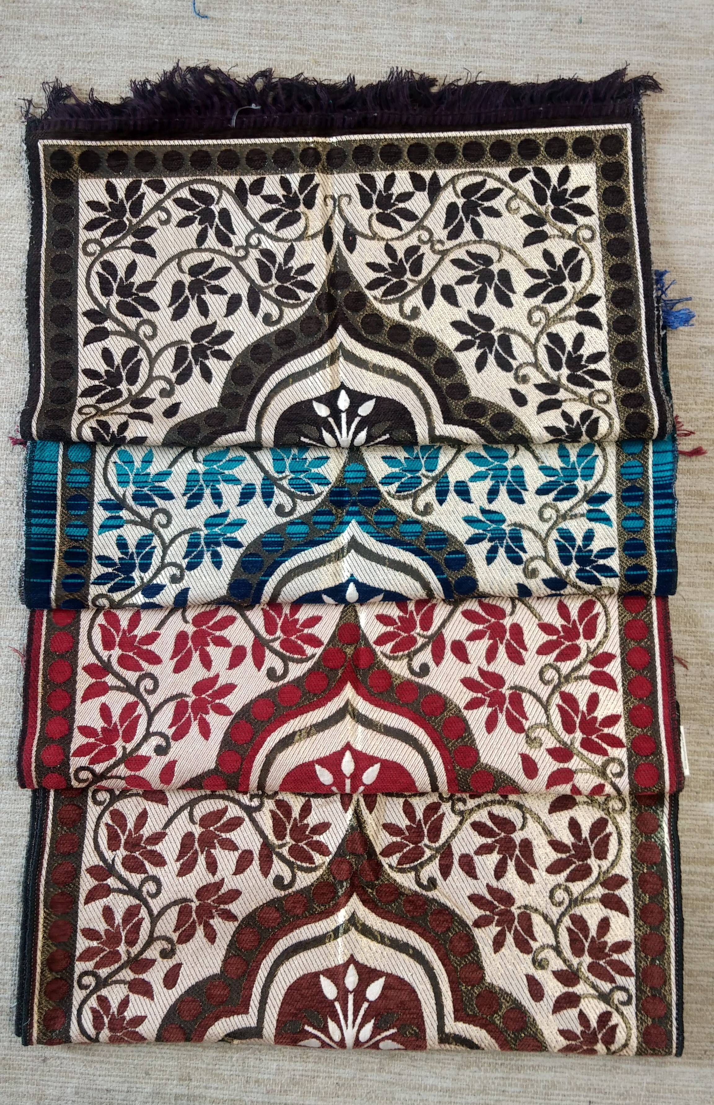 Keara Janamaz Mat - Soft And Durable Material, Different Sizes, Brown Color | Washable, Lightweight, Rectangular Shape, Stylish Printed Pattern