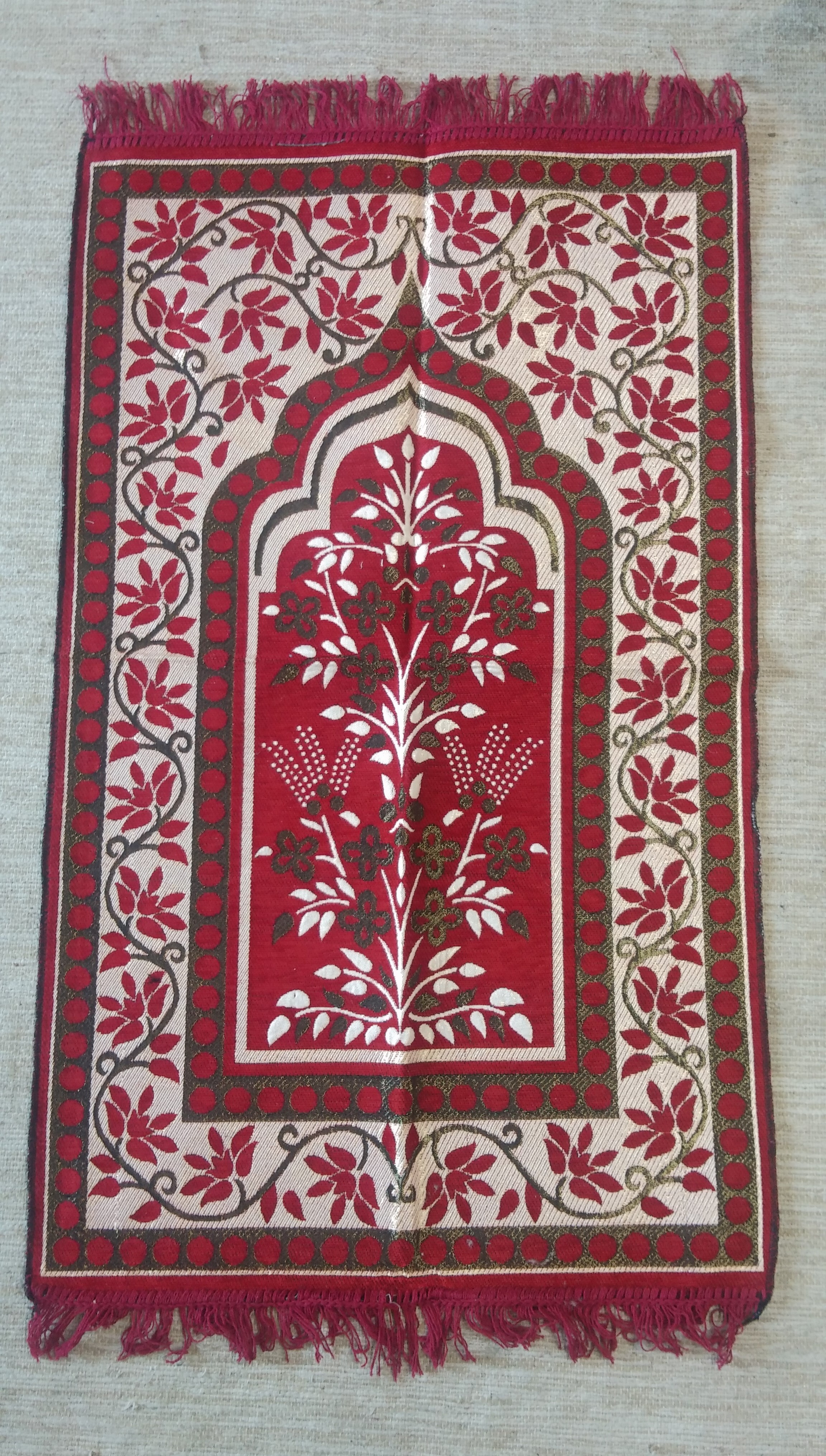 Keara Janamaz Mat - Soft And Durable Material, Different Sizes, Brown Color | Washable, Lightweight, Rectangular Shape, Stylish Printed Pattern