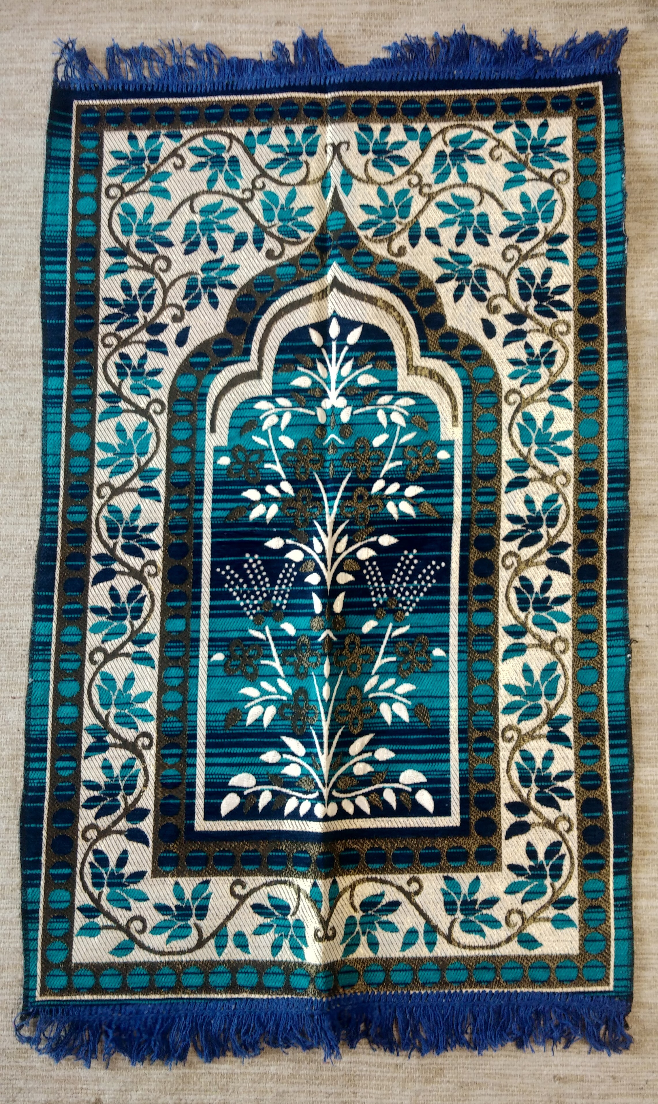 Keara Janamaz Mat - Soft And Durable Material, Different Sizes, Brown Color | Washable, Lightweight, Rectangular Shape, Stylish Printed Pattern