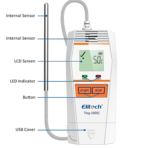 Tlog 100ec Dry Ice Temperature Data Logger ( 85degree )