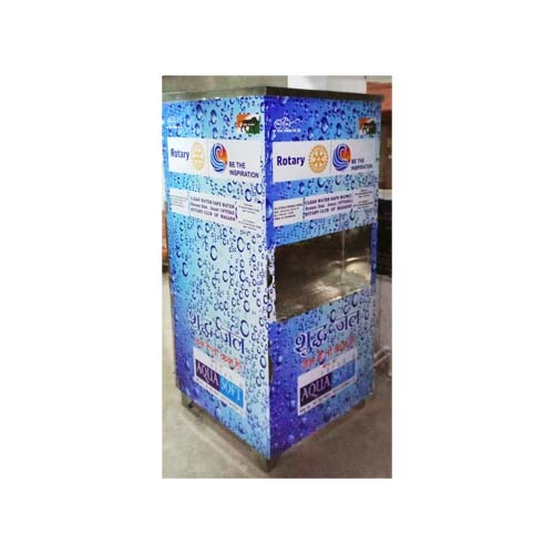 Blue 150 Lph Water Vending Machine Without Coin And Card