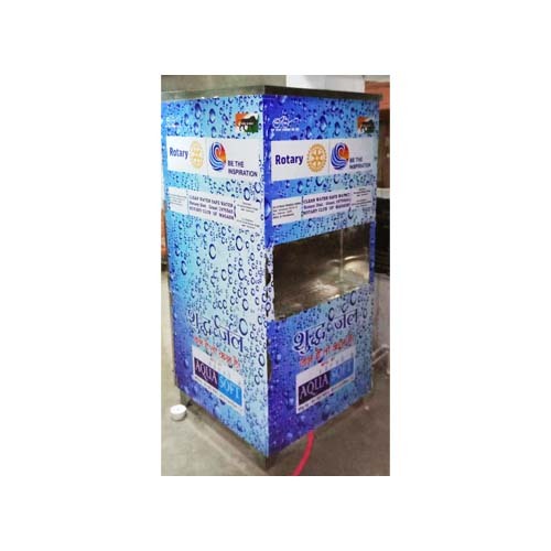 Blue 150 Lph Water Vending Machine Without Coin And Card