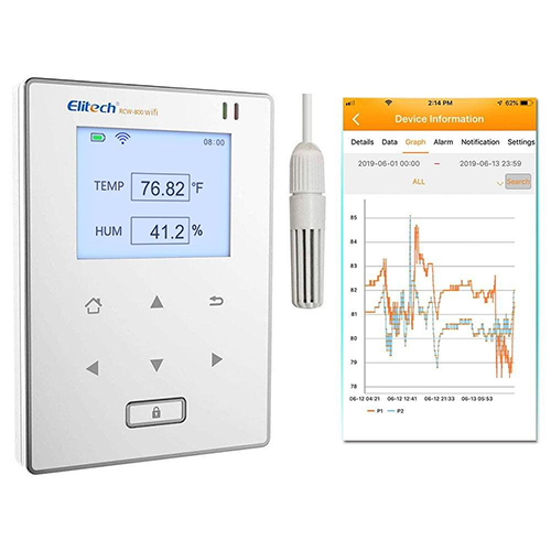 Rcw-800wifi Smart Wireless Temperature And Humidity Data Logger Accuracy: +/-5%rh °C