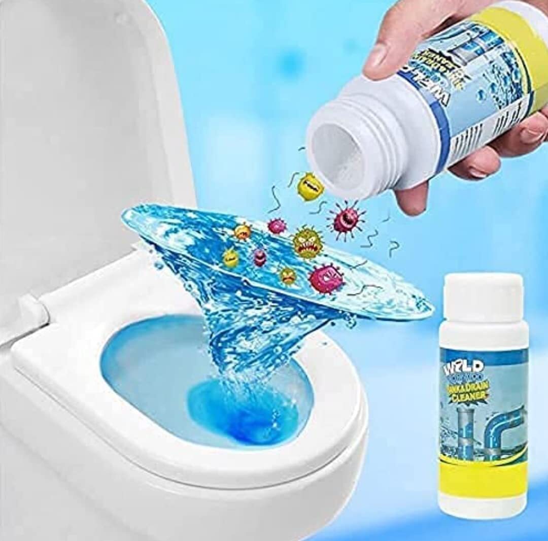 Drain Blockage Sink Cleaner Powder Drain Cleaner And Clog Block Remover Automatic Toilet Blockage Cleaner Unclogs And Pack Of 1