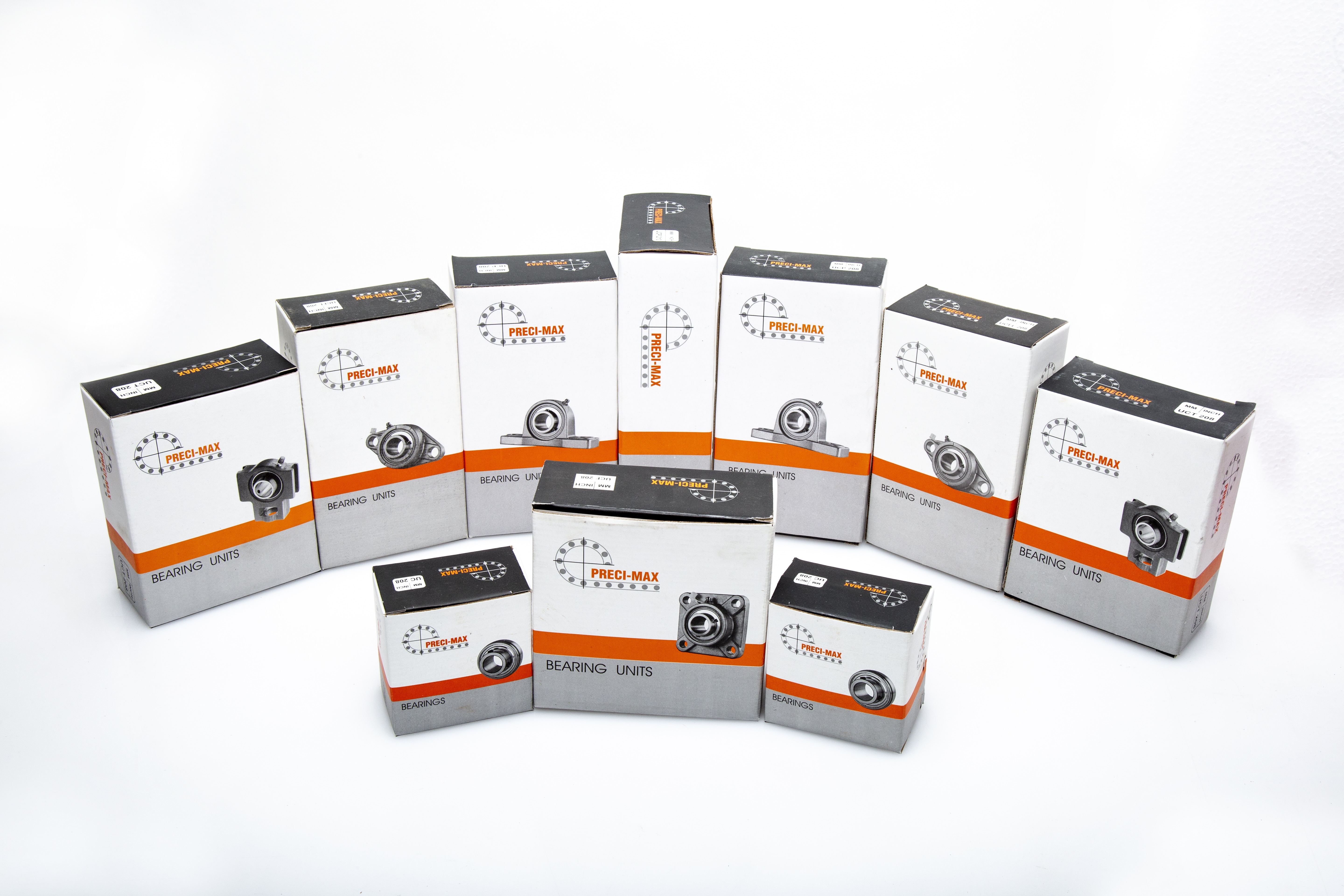 Pillow Block Bearings - Chrome Steel, 12 To 75 Mm Bore Size, Grey Color | Triple Seal, Industrial Usage, 0.500 To 8 Kg Weight