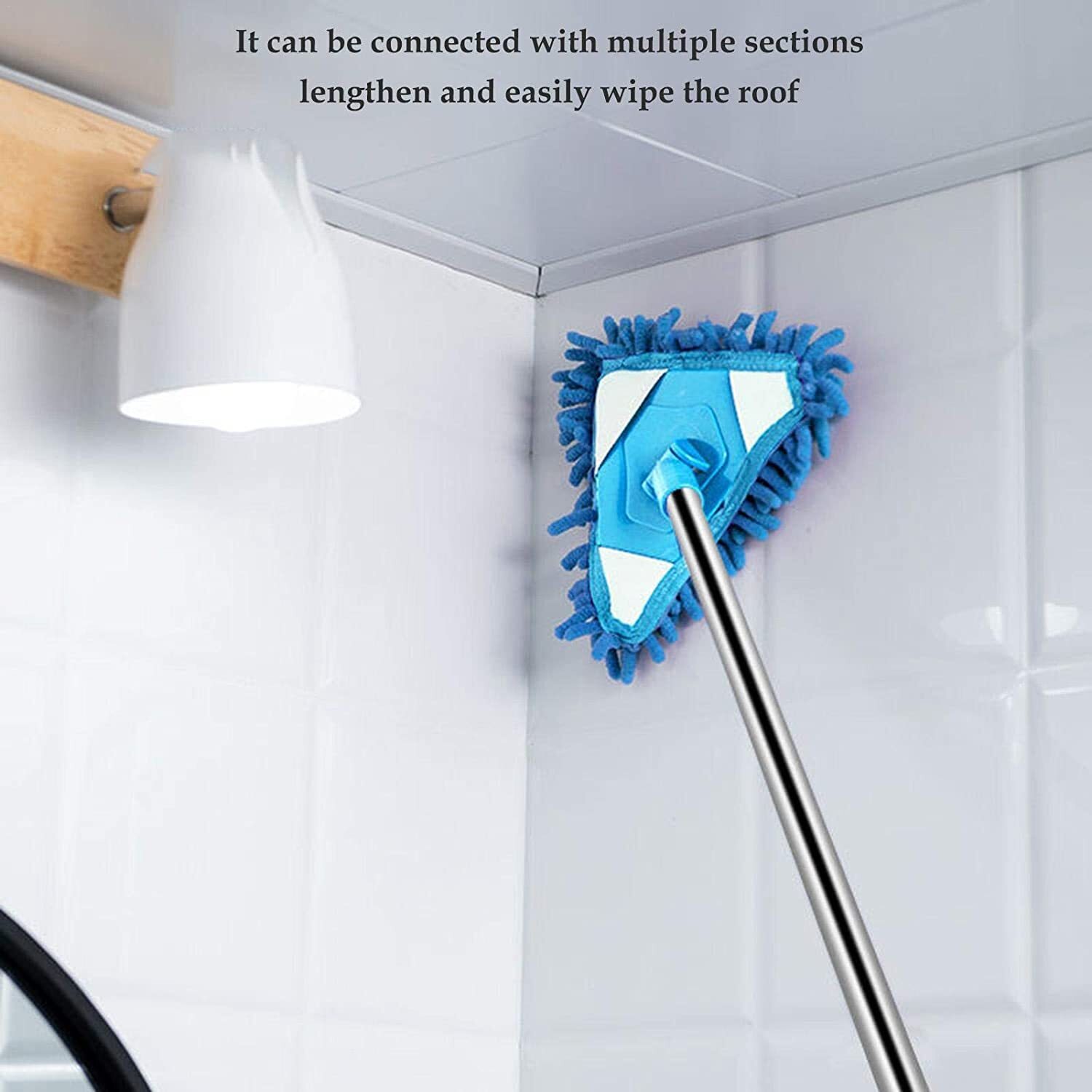 Cleaning Mop Triangle 180a Rotatable Clean Complete Set Retractable Mop Floor Mop Dust Mop Clean Twist Disc Mop For Tiles And Laminate