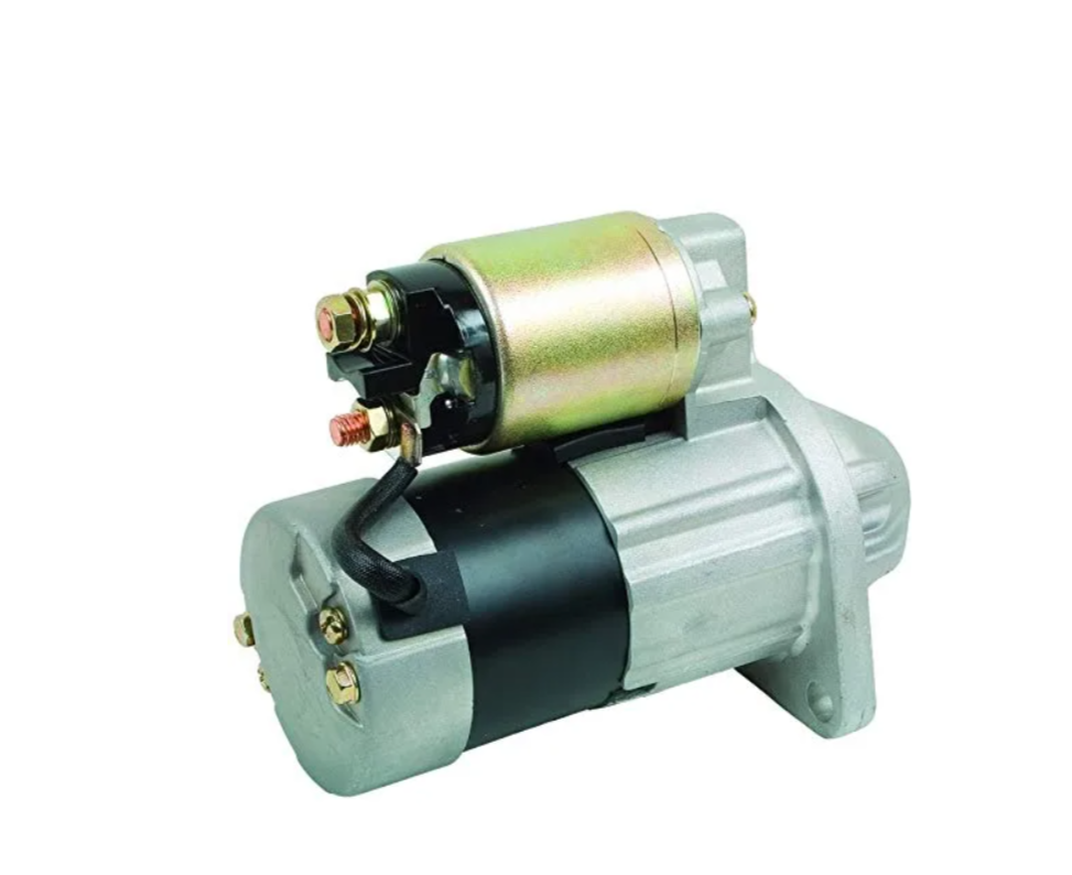 Starter Motor - 0.8kw/12 Volt, 9-tooth Pinion | Steel Color, 100% Top-rated, Compatible With John Deere Mowers And Yanmar Tractors