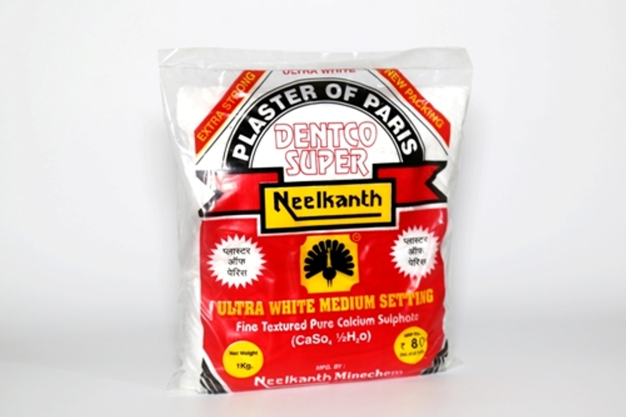 Plaster Of Paris Dentco Super - Commercial Grade Dental Accessories | New Condition, Moisture-activated Hardening, Versatile Application