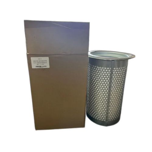 Oil Filter - Mild Steel, Standard Size, Silver Color | Efficient Contaminant Removal for Screw Air Compressors