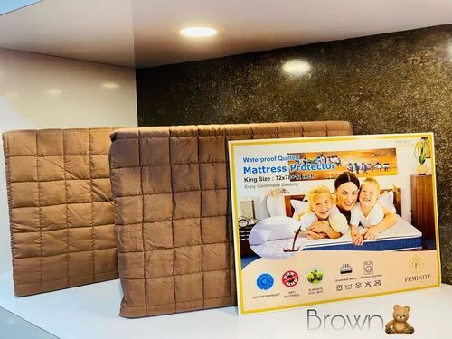 Keara Mattress Protector - Cotton Fabric, Multicolor Design | Hypoallergenic, Waterproof, Dust Mite Resistant, Easy Installation, Machine Washable