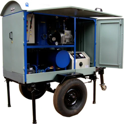 Gray 125 Litre Capacity Oil Filtration Plant