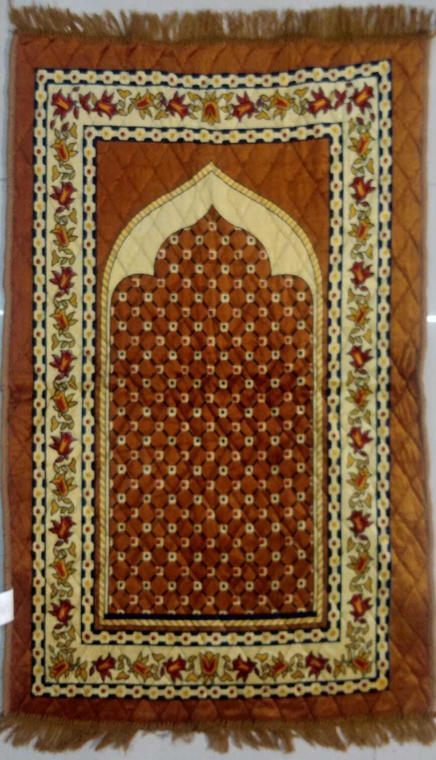 Mix Colour Janamaz Mat - 100% Cotton Various Sizes Available Multicolor Design Washable For Easy Care | Perfect For Home Use