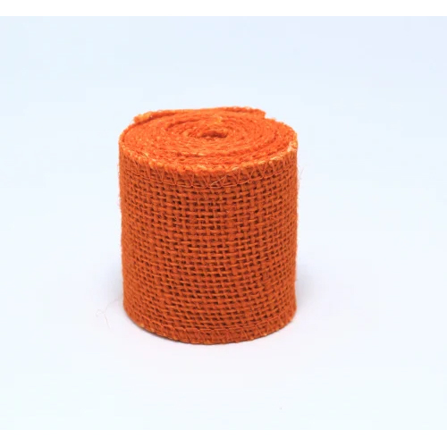 प्लेन ऑरेंज जूट रिबन