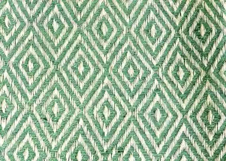 Keara Green Throw - 100% Cotton, Subtle Green Color With Printed Pattern | Washable For Easy Care And Stylish Comfort