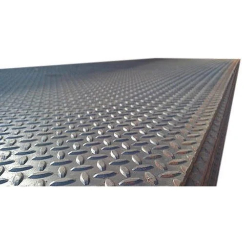 Mild Steel Chequered Plate - Stainless Steel, Polished Finish | Customized Shape, First Class Grade, Excellent Slip Resistance, Heavy-duty Strength