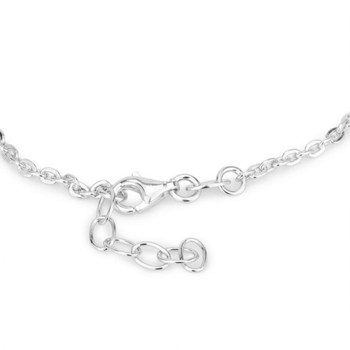 Modern Dangling Lock And Key Charm Silver Bracelet