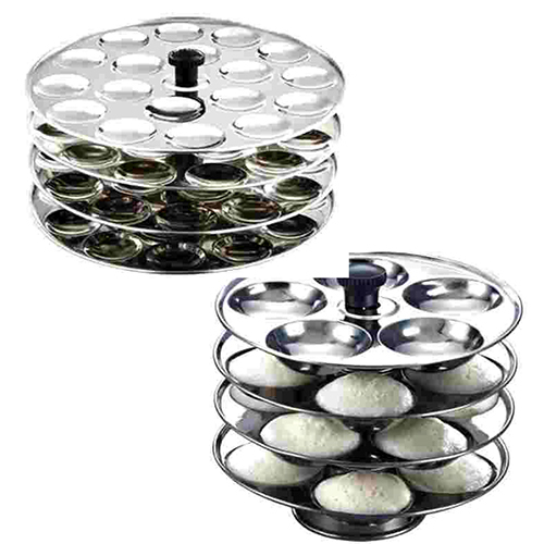 Silver Hawkins Idli Plate Stand