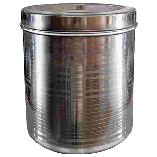 Silver Stainless Steel Deep Dabba Flat