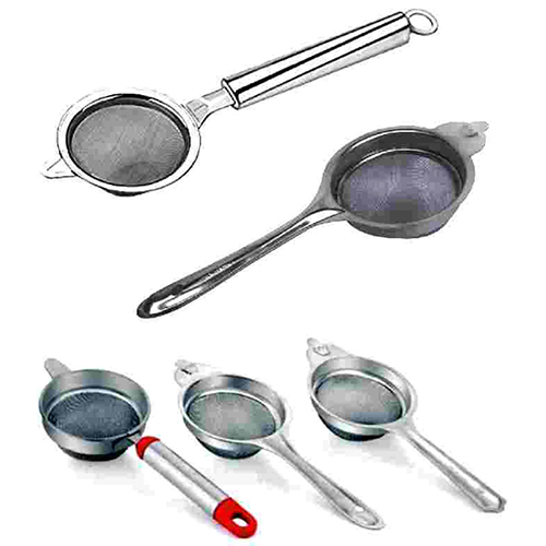 Silver Stainless Steel Tea Strainer