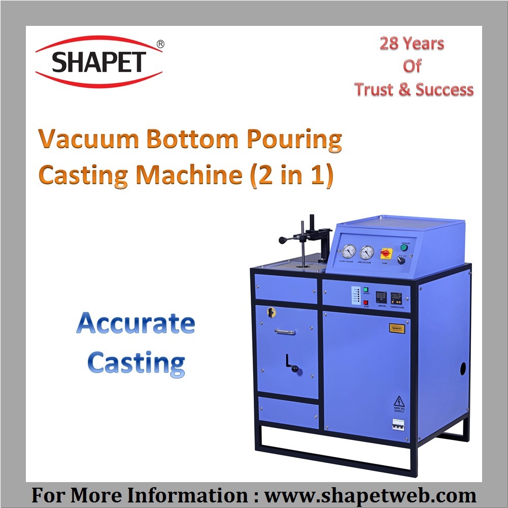 500gm Silver Vacuum Bottom Pouring Casting Machine - Three Phase - Accuracy: 100 %