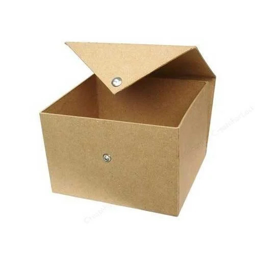 Narrow Flute Corrugated Packaging Box - Paper, Custom Size, Brown Color, Square Shape | Lightweight Design, Versatile Customization Options