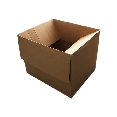 Brown Corrugated Packaging Box - Paper, Custom Size, Brown Color | Durable, Reliable, and Versatile for Personal Care, Food, Gift & Crafts, Home Appliance