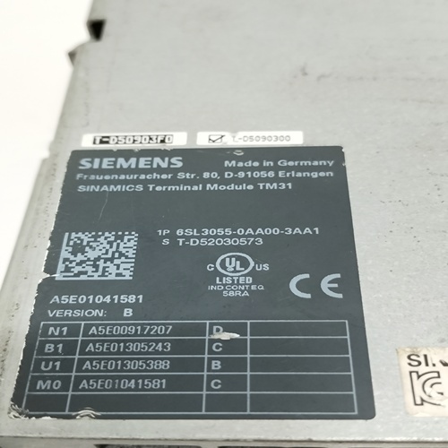 Siemens 6sl3055-0aa00-3aa1 Terminal Module