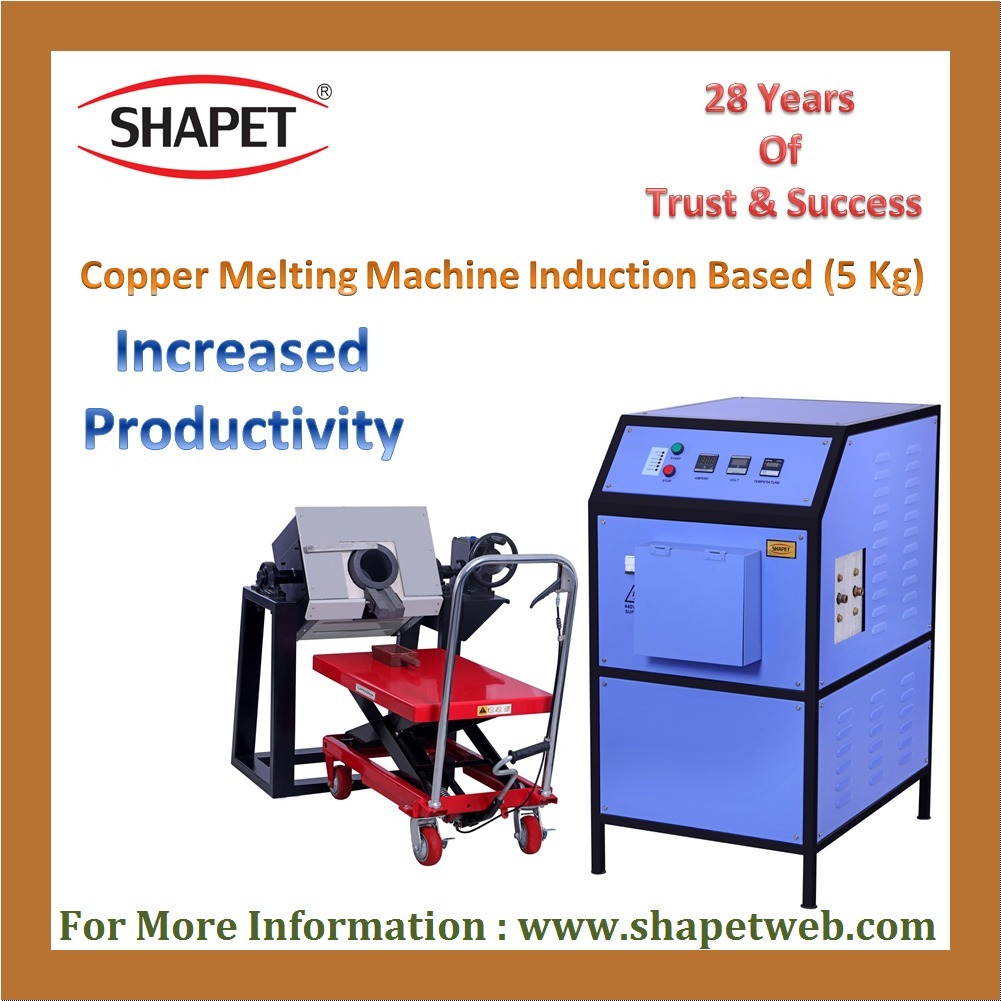 5kg Copper Induction Based Melting Machine - Color: Gray