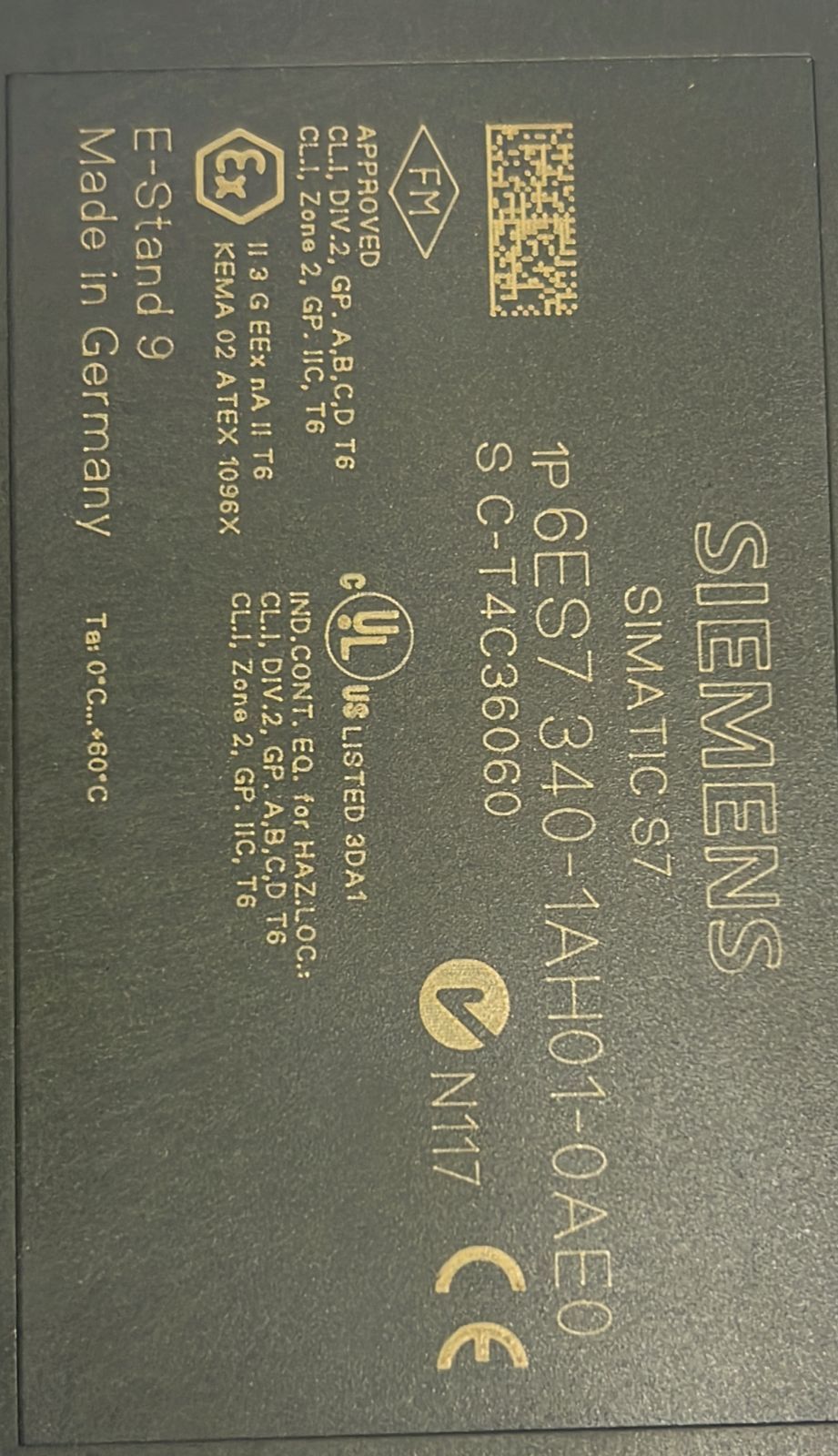 Siemens Module 6es7340-1ah01-0ae0