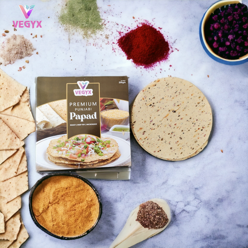 Premium Punjabi Papad - Variety of Flavors, First-Class Food Grade, Multiple Sizes Available