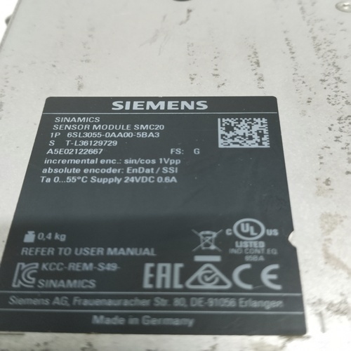 Siemens 6sl3055-0aa00-5ba3 Sensor Module - High Performance Industrial Sensor | Precision Measurement, Durable Design