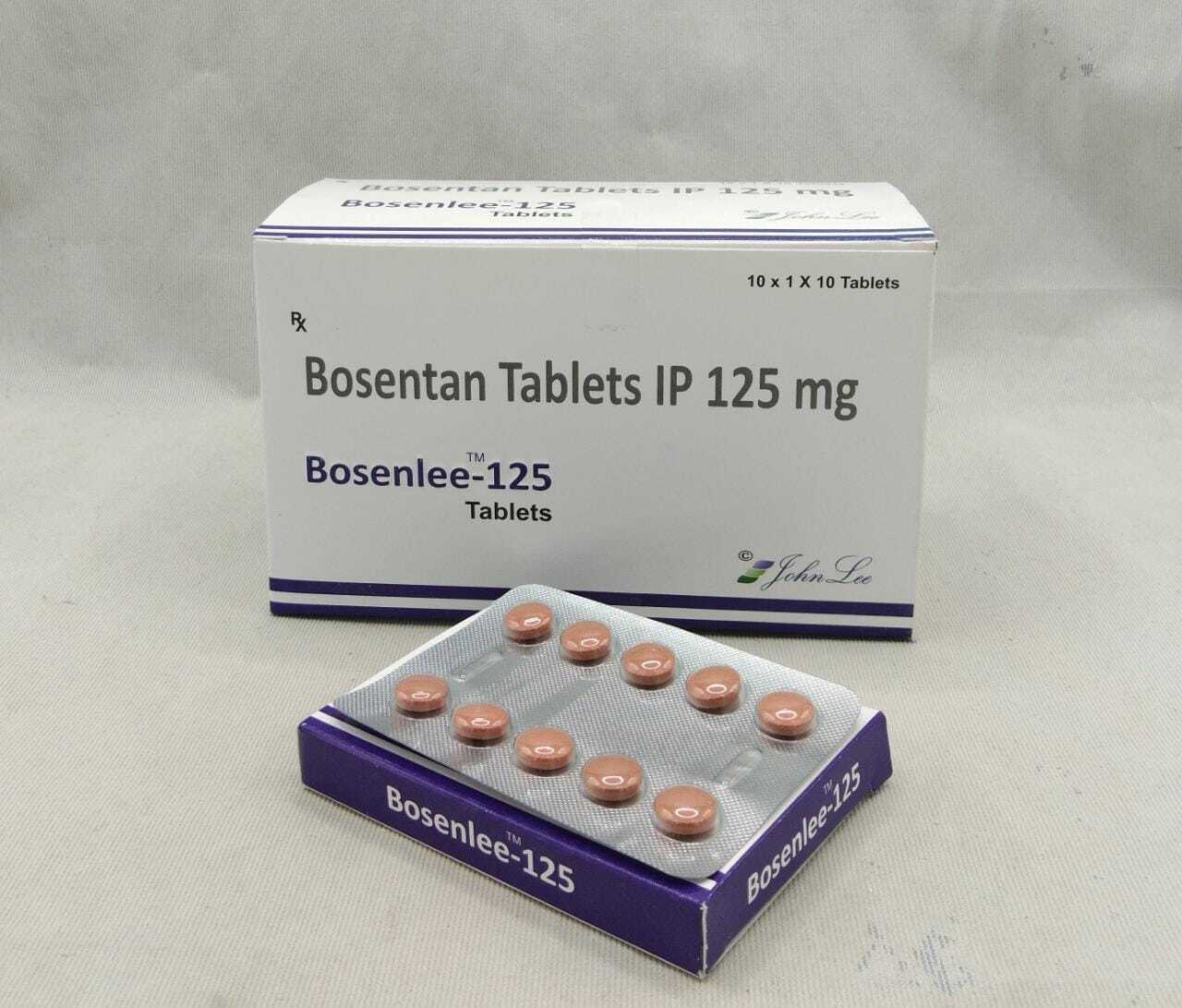 Bosentan Tablets - 10mg Stripe Packaging | Prescription Medication For Pulmonary Arterial Hypertension, Improves Exercise Ability, Generic Form, Store In Dry & Cool Place