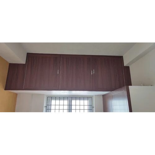 Modular Designer Wardrobe - Pvc Material, Modern Brown Finish | Customizable Storage With Drawers, Shelves, Hanging Rods, And Accessories
