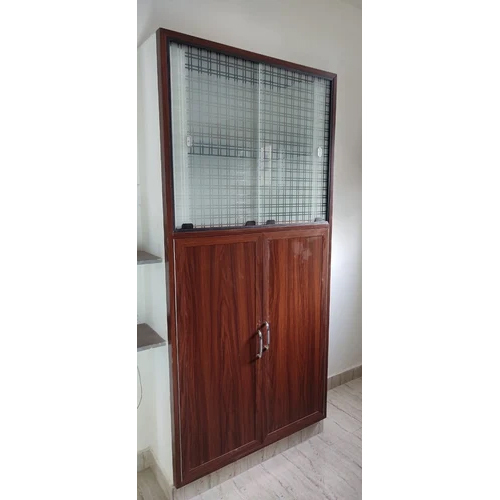 Modular Designer Wardrobe - Pvc Material, Modern Brown Finish | Customizable Storage With Drawers, Shelves, Hanging Rods, And Accessories