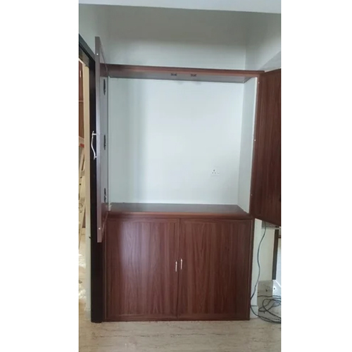 Modular Designer Wardrobe - Pvc Material, Modern Brown Finish | Customizable Storage With Drawers, Shelves, Hanging Rods, And Accessories