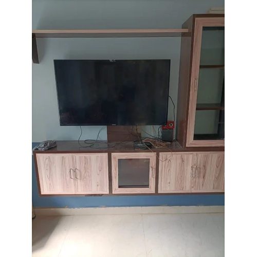 Modern Tv Unit - Eco-friendly Modular Design Brown Color | Stylish Home Furniture For Indoor Use