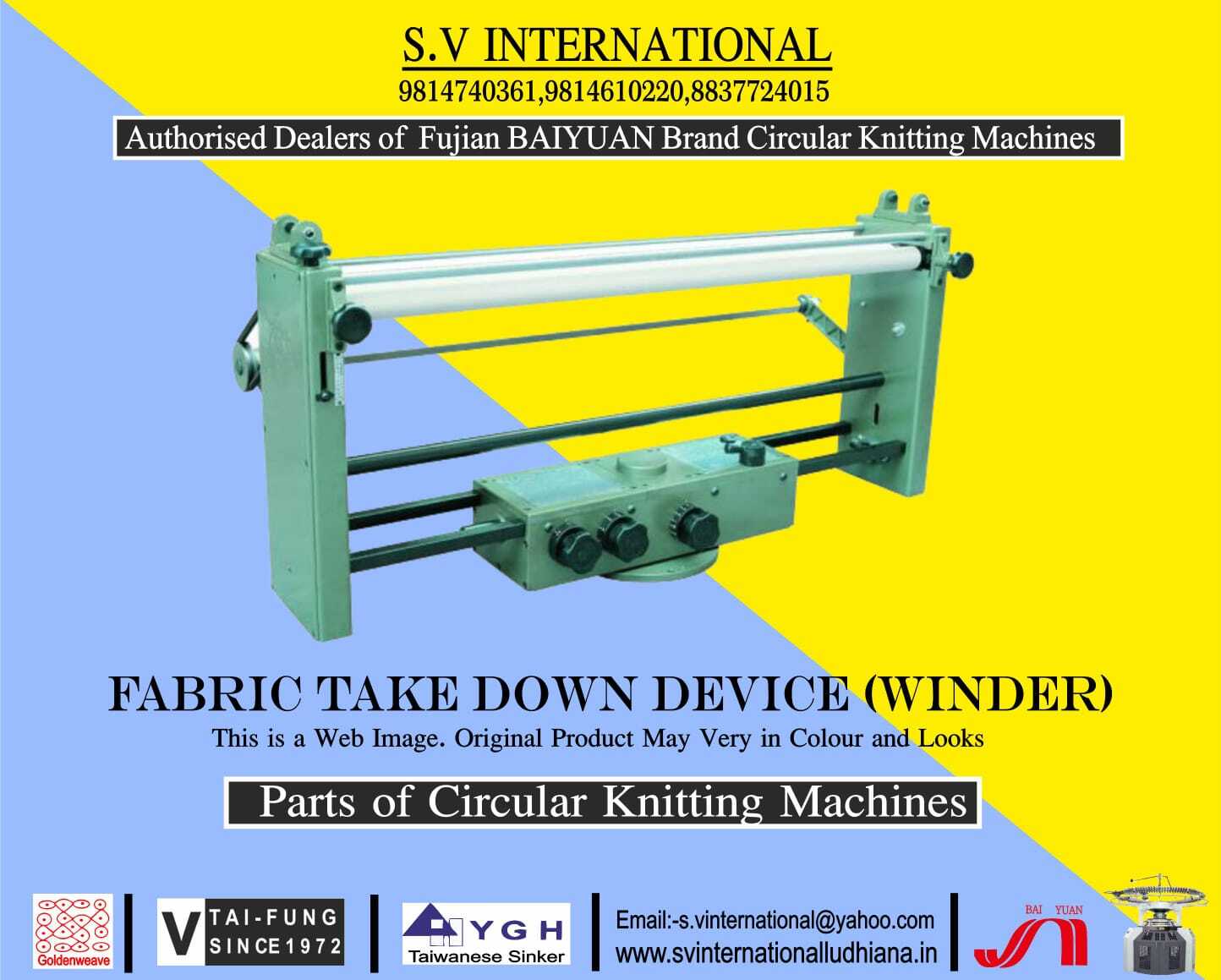Winders ( Fabric Take Down Device) Complete Set