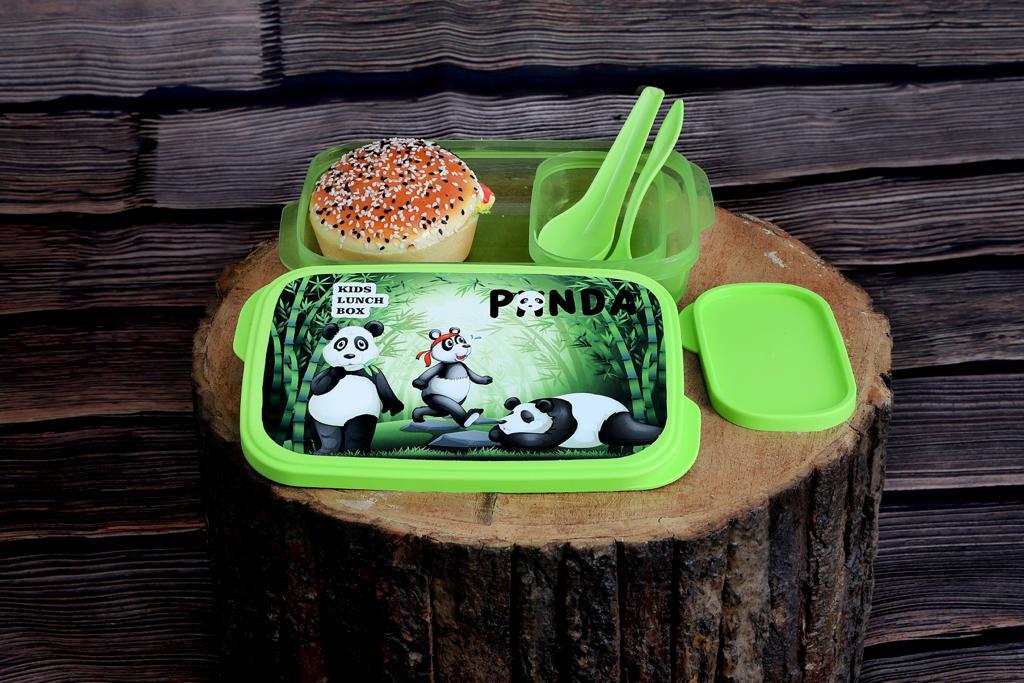 Kids Lunch Box - Bpa-free, Multicolor Pack Of 2, Free Spoon Combo, Unbreakable Airtight Leak-proof Design, Lightweight & Easy Clean