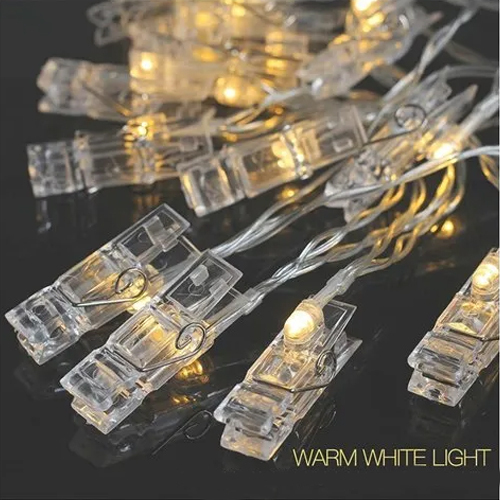 Photo Clip Led Decoration Light - Color: White