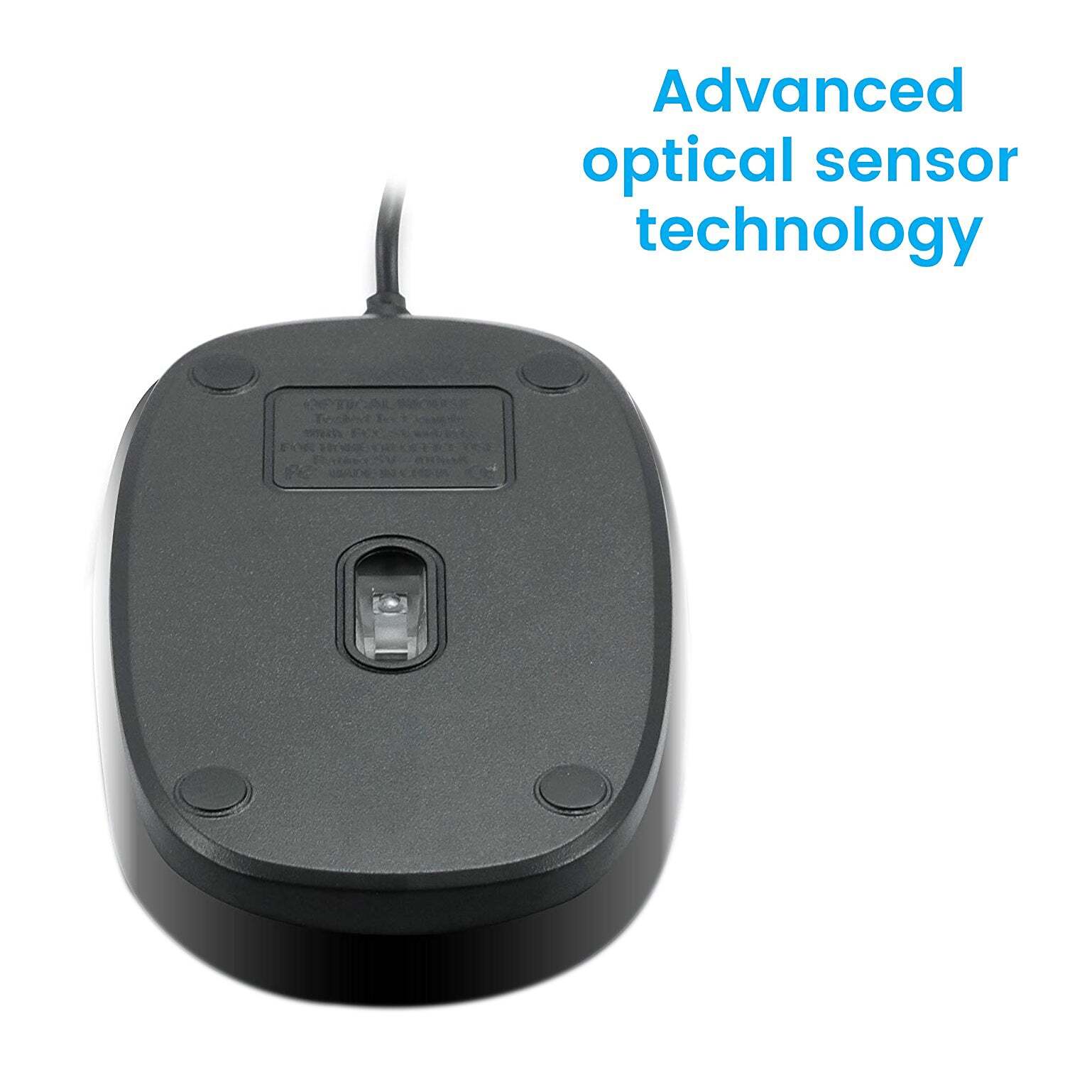 Wired Mouse - Plastic Body, Faster Response Time | Silver Finish For Enhanced Performance On Laptop And Desktop