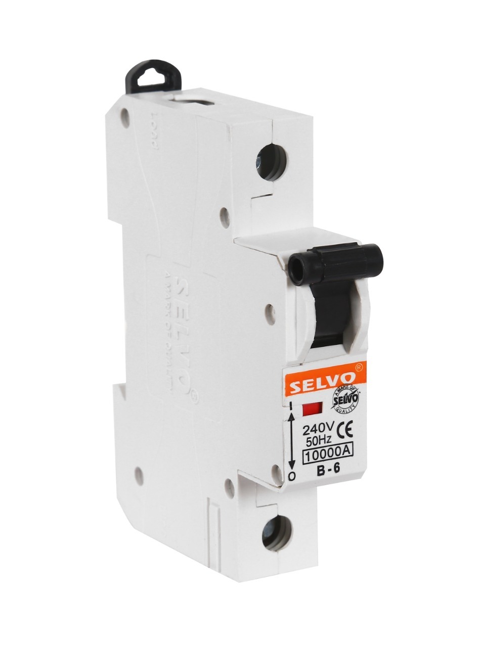 White Selvo B-32a Single Pole Mcb