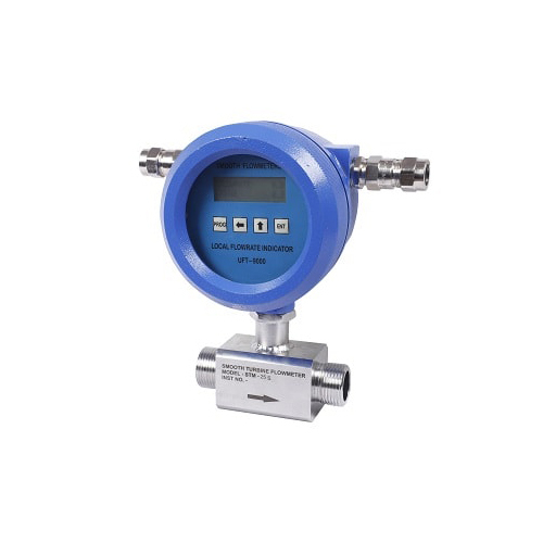 Hydraulic Turbine Flow Meter - Stainless Steel & Plastic, 2 to 600 LPM Flow Range, 350 Bars Max Pressure | Dual Pickups, Analog & Digital Displays, Modular Design, Rugged & Reliable