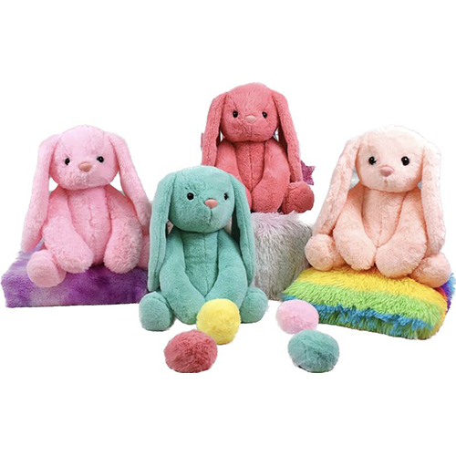 Multicolor Rabbit Furr Long Ear Teddy