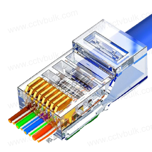 Rj45 Connector Cat 5e Utp Pass Through Taiwan 100set