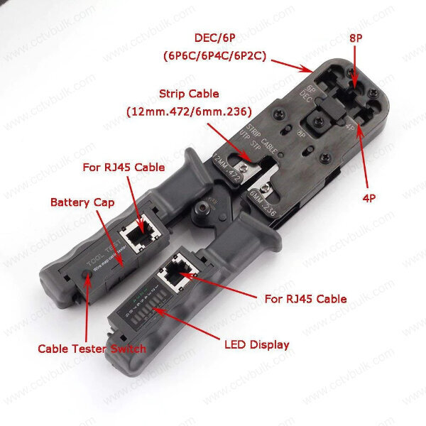 Crimping Tool With Lan Tester