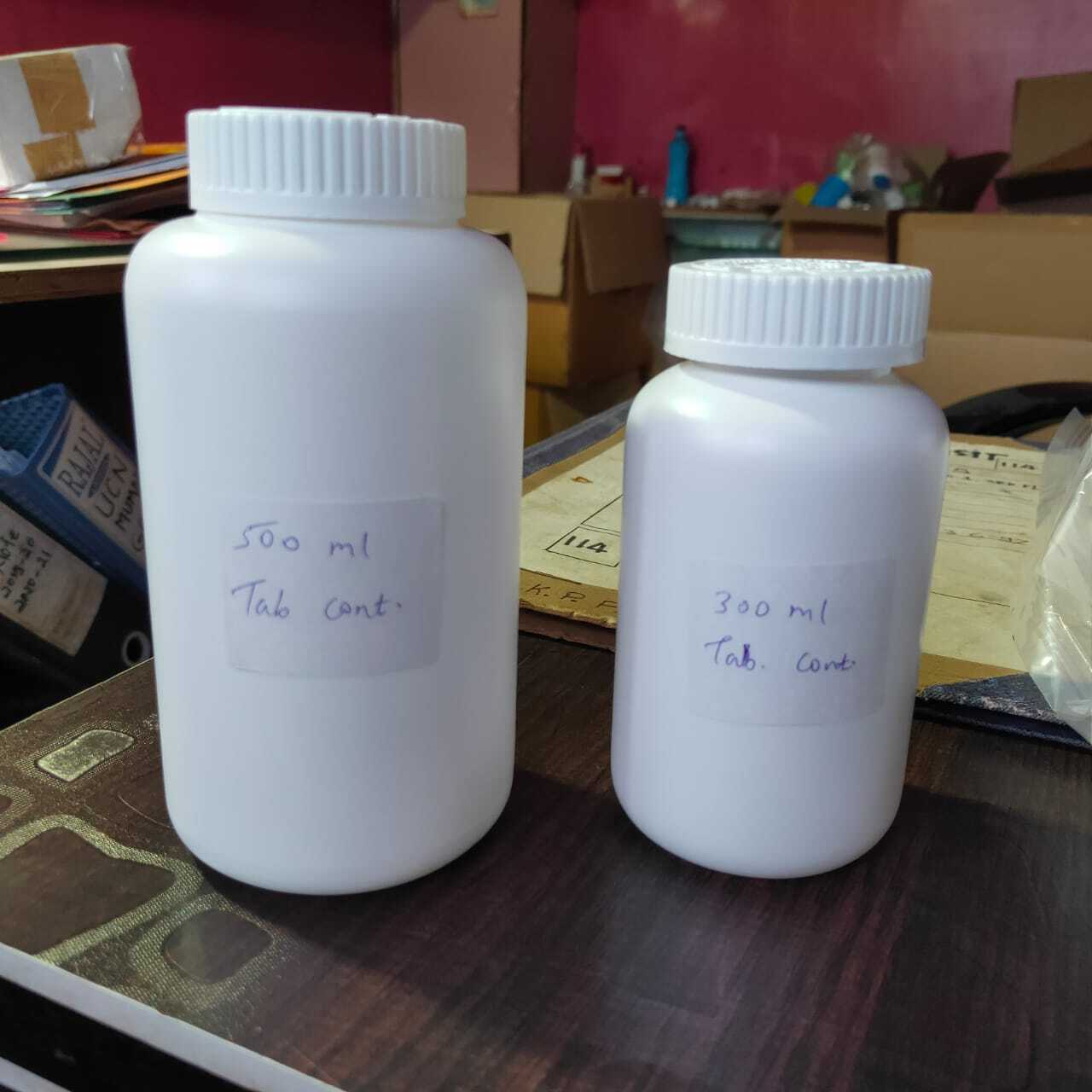 Tablet Container - Rigid Plastic, Round Design | Versatile For Various Sizes And Shapes In Pharmaceutical Packaging
