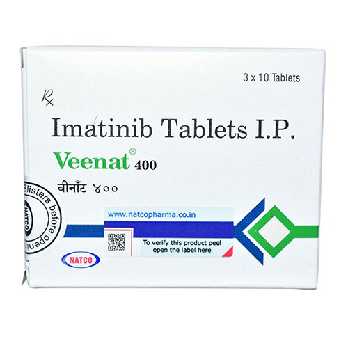 Veenat 400mg Tablets - Imatinib Mesylate For Health Supplementation | Suitable For All Ages, Store Below 30a C, Keep Away From Children And Pets