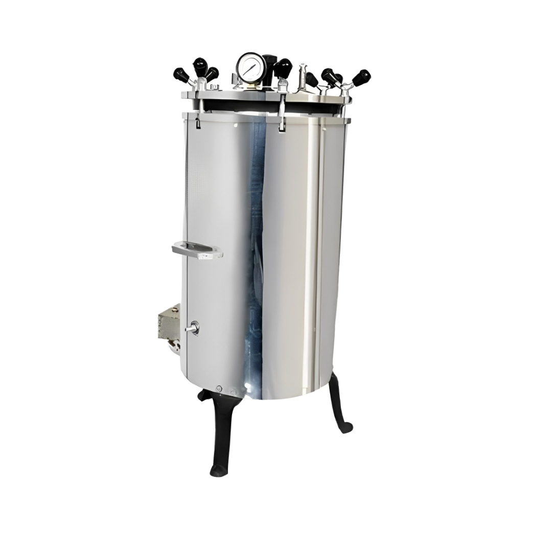 Vertical Autoclave - Stainless Steel, Silver Finish | Ideal For Hospital Medical Use