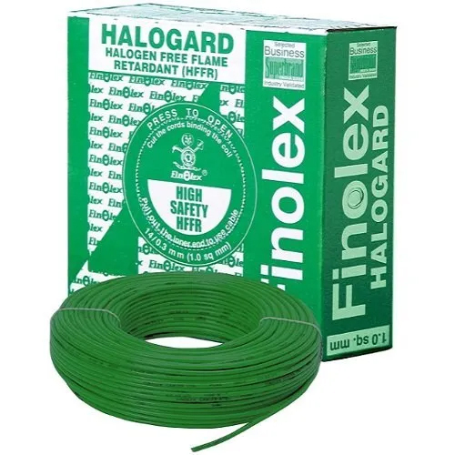 Green Finolex Halogard Hffr House Wire